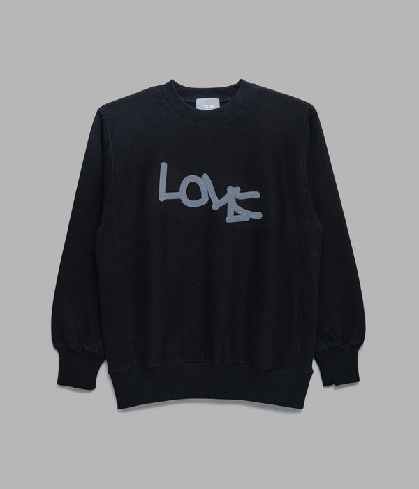 TODAY edition "LOVE" CN Sweat BLACK - WEAREALLANIMALS