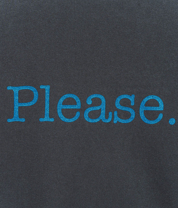 TODAY edition "Please" LS Tee CHARCOAL - WEAREALLANIMALS