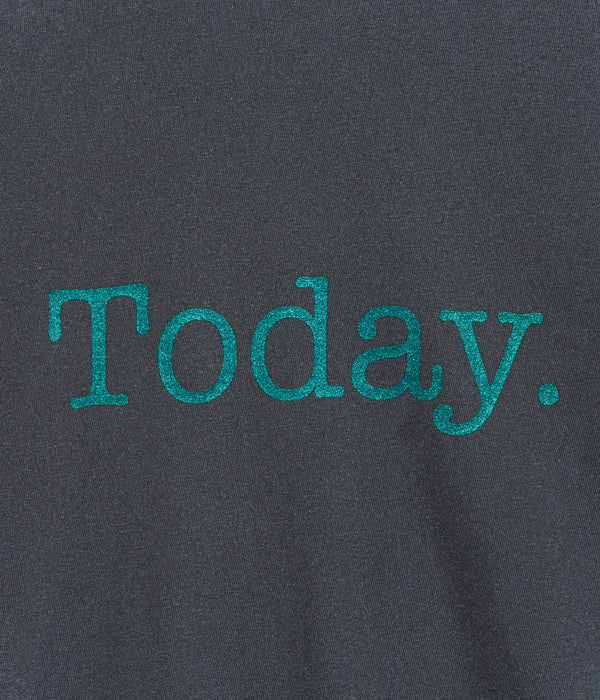 TODAY edition "Today" LS Tee CHARCOAL - WEAREALLANIMALS