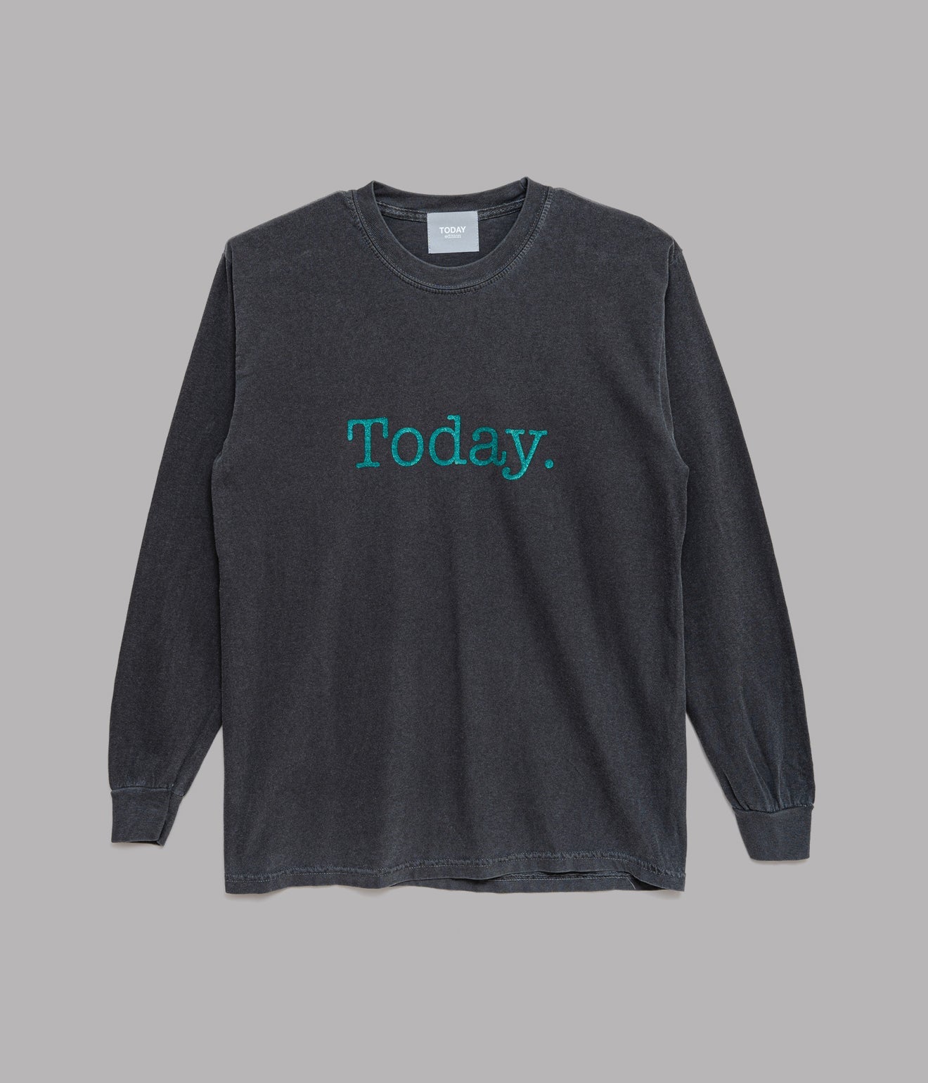 TODAY edition "Today" LS Tee CHARCOAL - WEAREALLANIMALS