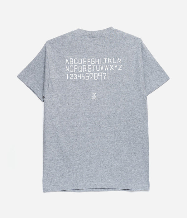 TODAY edition "TOMORROW" SS Tee GRAY - WEAREALLANIMALS