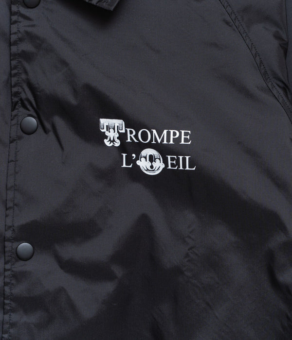 TODAY edition "TROMPE L'OEIL Coach Jacket" BLACK - WEAREALLANIMALS