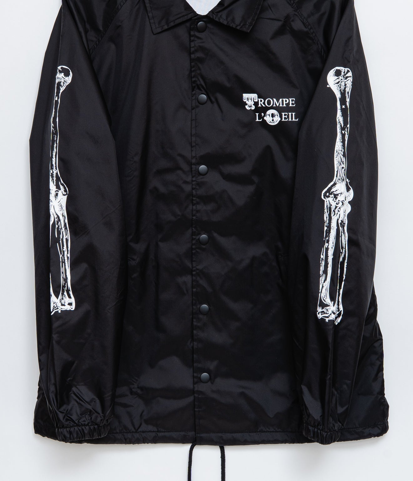 TODAY edition "TROMPE L'OEIL Coach Jacket" BLACK - WEAREALLANIMALS