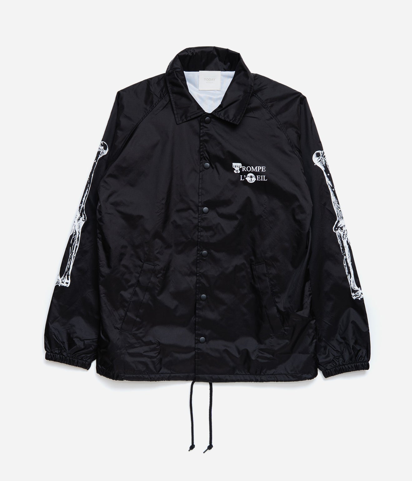 TODAY edition "TROMPE L'OEIL Coach Jacket" BLACK - WEAREALLANIMALS