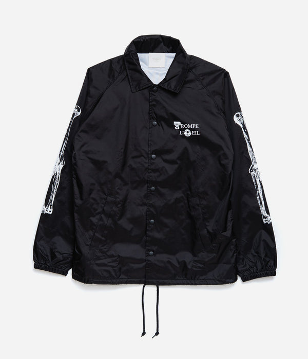 TODAY edition "TROMPE L'OEIL Coach Jacket" BLACK - WEAREALLANIMALS