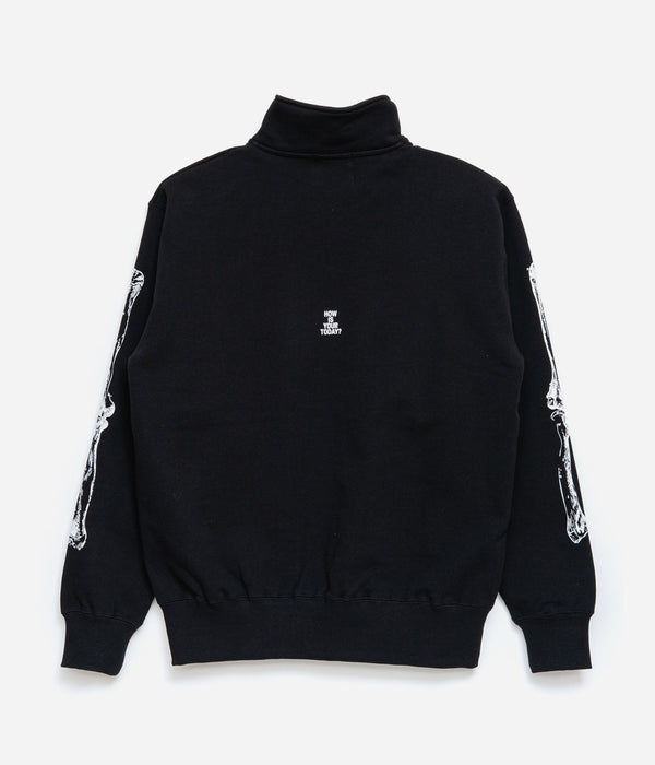 TODAY edition "TROMPE L'OEIL Zip Sweat" BLACK - WEAREALLANIMALS