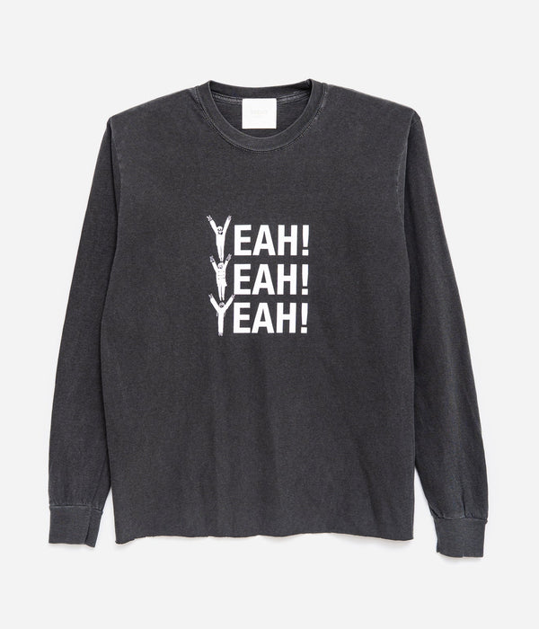TODAY edition "YEAH LS Tee" CHARCOAL - WEAREALLANIMALS