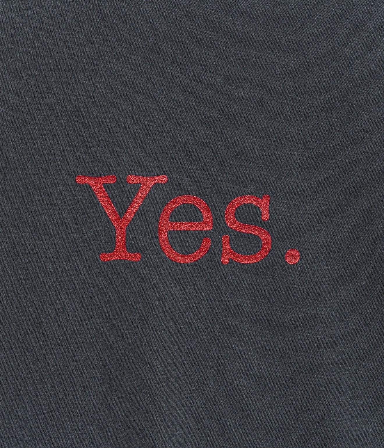 TODAY edition "YES" LS Tee CHARCOAL - WEAREALLANIMALS