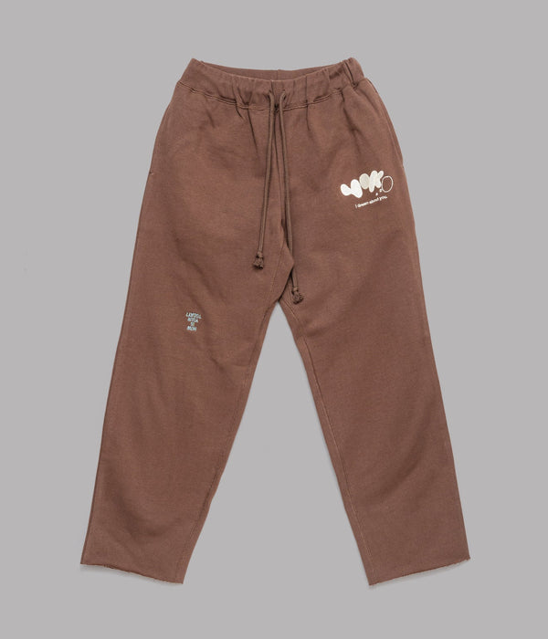 TODAY edition "YOKO" Sweat Pants BROWN - WEAREALLANIMALS