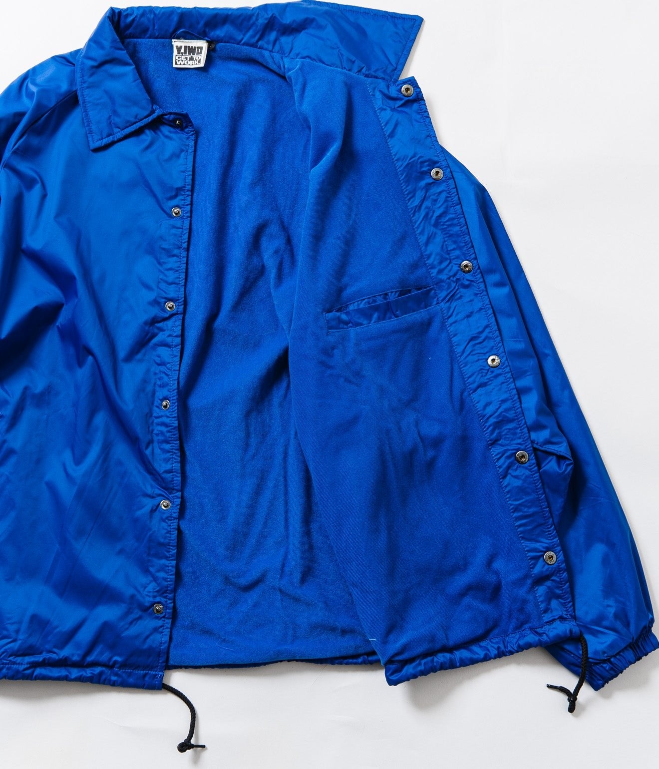 Y,IWO "Big Boy Club Coaches Jacket" Blue/Gold - WEAREALLANIMALS