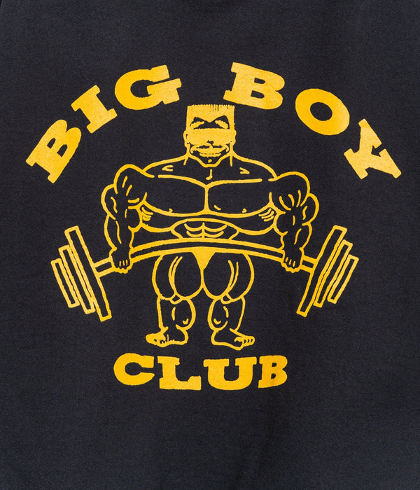 Y,IWO "Big Boy Club Raglan Crewneck" Black/Gold - WEAREALLANIMALS