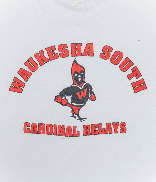 80〜90’S WAUKESHA SOUTH CARDINAL RELAYS T-SHIRT - WEAREALLANIMALS