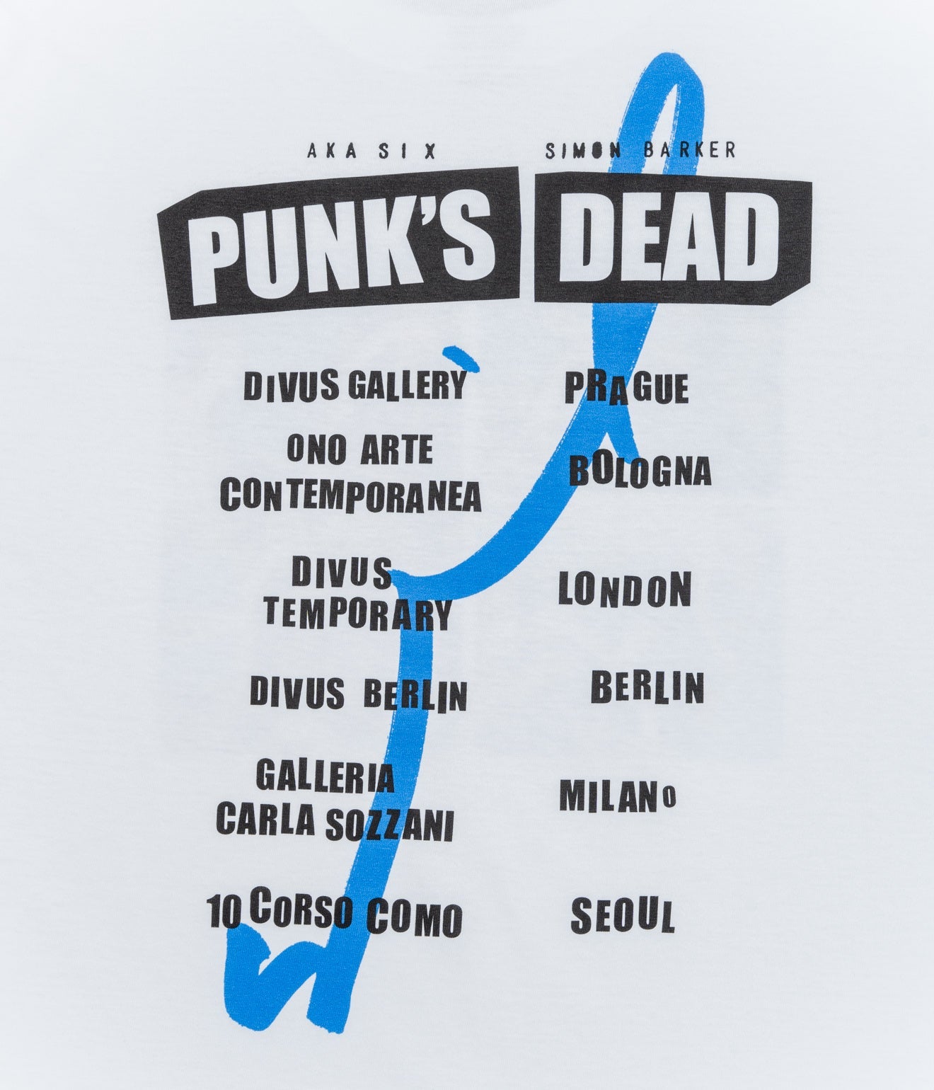 AKA SIX by SIMON BARKER "PUNK'S DEAD -JORDAN&DEREK- T-Shirt" - WEAREALLANIMALS