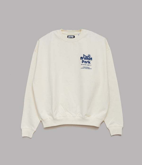 Arnold Park Studios "CAT LOGO CREW NECK" CREAM - WEAREALLANIMALS