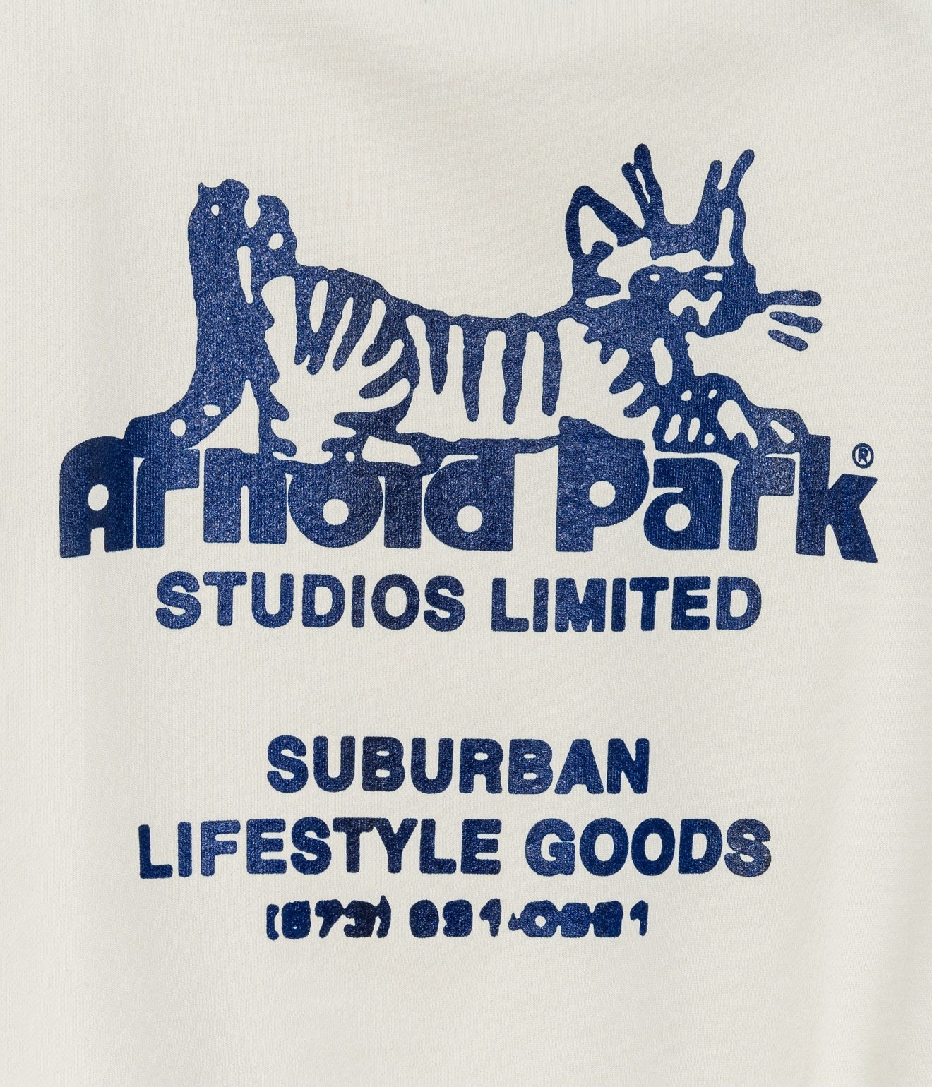 Arnold Park Studios "CAT LOGO CREW NECK" CREAM - WEAREALLANIMALS