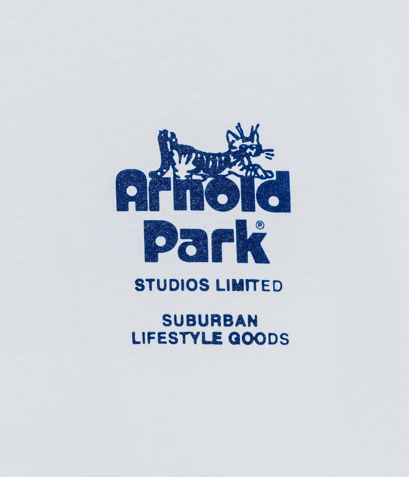 Arnold Park Studios "CAT LOGO SHORT SLEEVE" WHITE - WEAREALLANIMALS