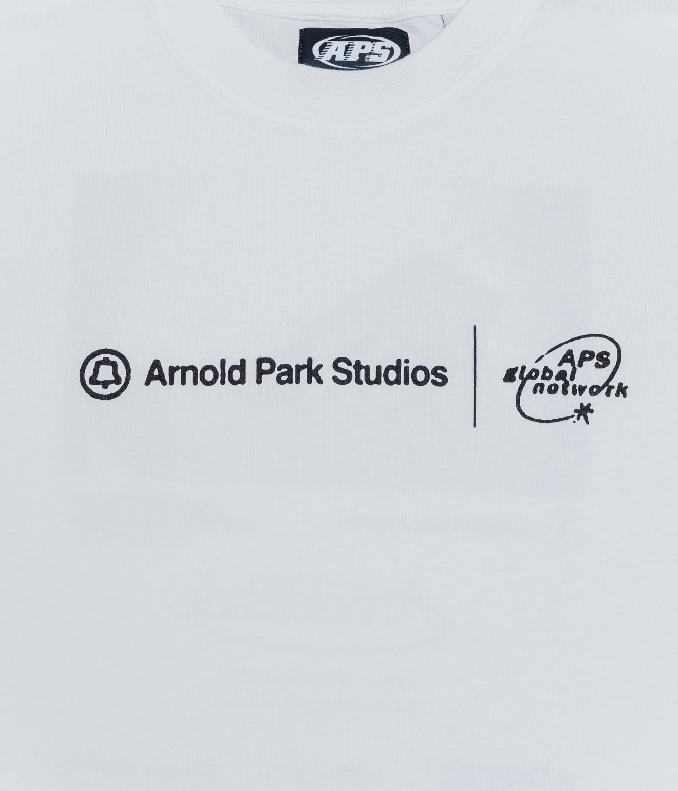 Arnold Park Studios "CELLULAR MULTI LOGO LONG SLEEVE" WHITE - WEAREALLANIMALS