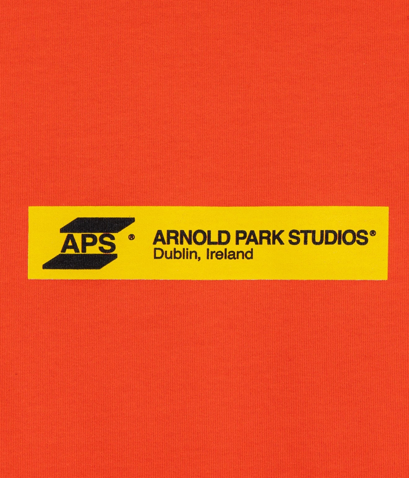 Arnold Park Studios "ELEKTRISKA LOGO SHORT SLEEVE" BLAZE ORANGE - WEAREALLANIMALS