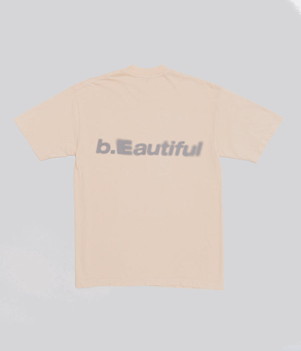 b.Eautiful "b-mode T-Shirt" Beige / Grey - WEAREALLANIMALS