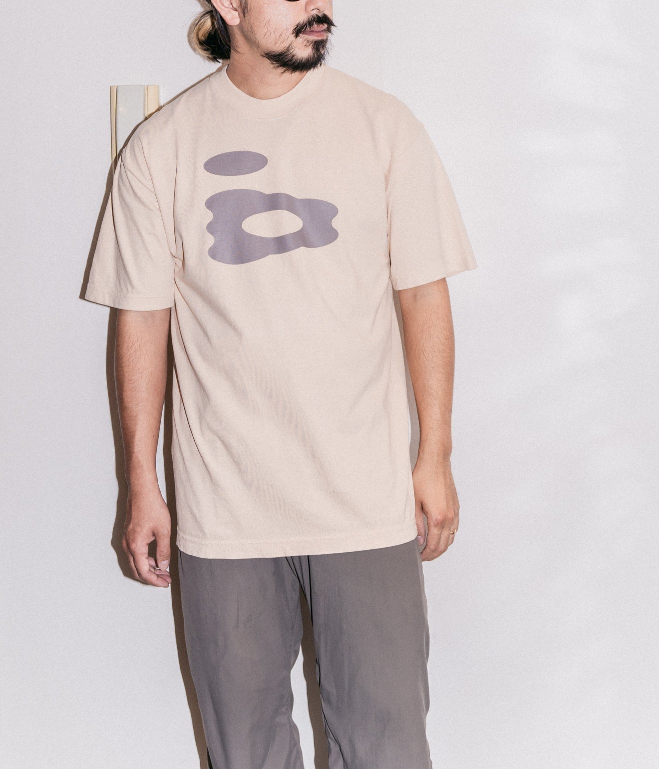b.Eautiful "b-mode T-Shirt" Beige / Grey - WEAREALLANIMALS