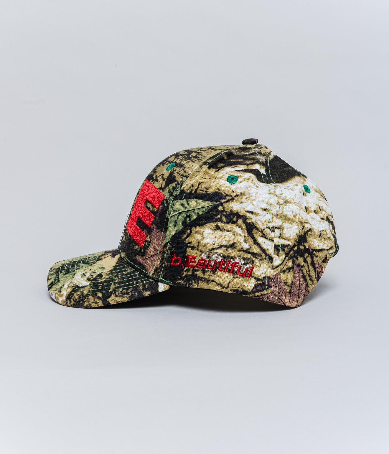 b.Eautiful "b.E Hat" Burnt Real Camo / Red - WEAREALLANIMALS