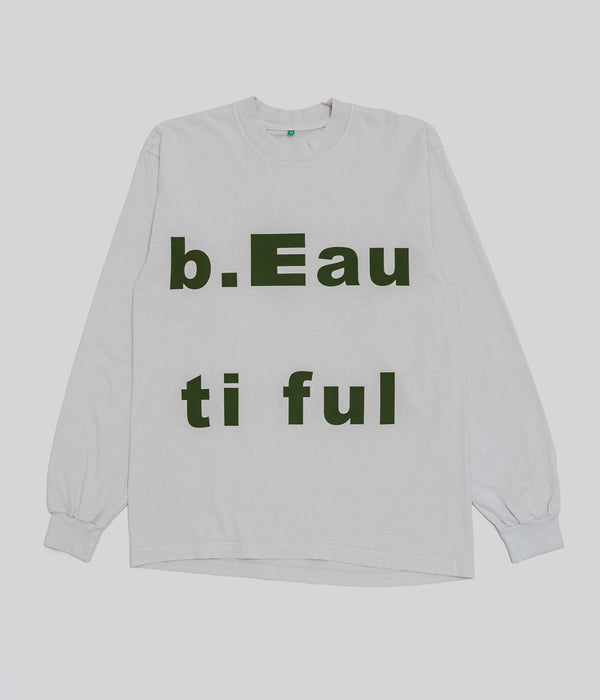 b.Eautiful "doki-doki LS Shirt" Cement - WEAREALLANIMALS