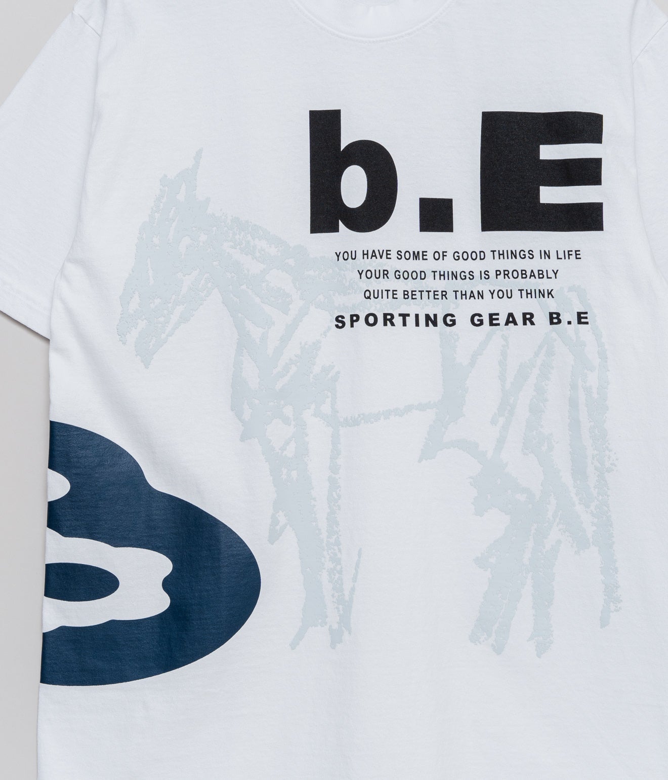 b.Eautiful "Horse T-Shirt" White - WEAREALLANIMALS