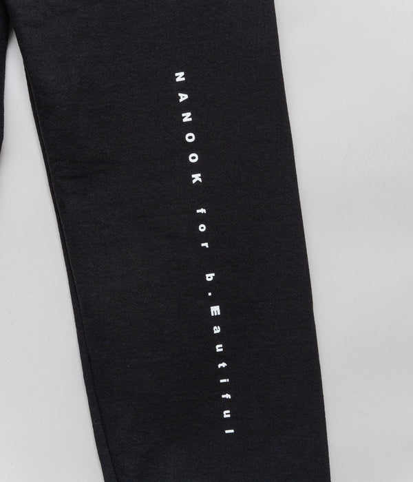 b.Eautiful x NANOOK "Bigfoot Sweatpants" Black - WEAREALLANIMALS