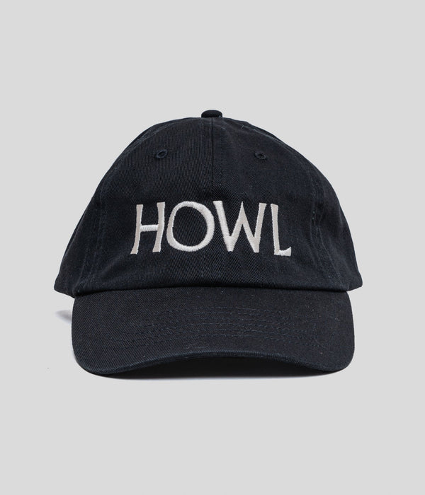 City Lights Bookstore "HOWL Big Logo Cap" Black - WEAREALLANIMALS