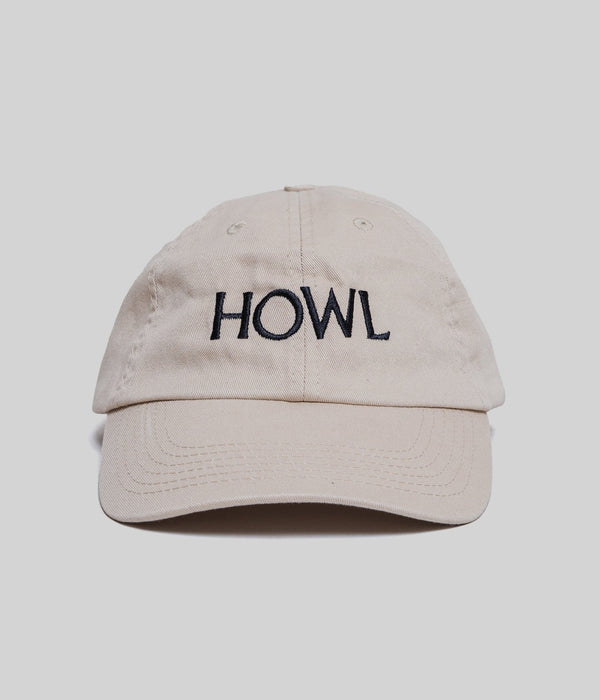 City Lights Bookstore "HOWL logo Cap" Khaki - WEAREALLANIMALS