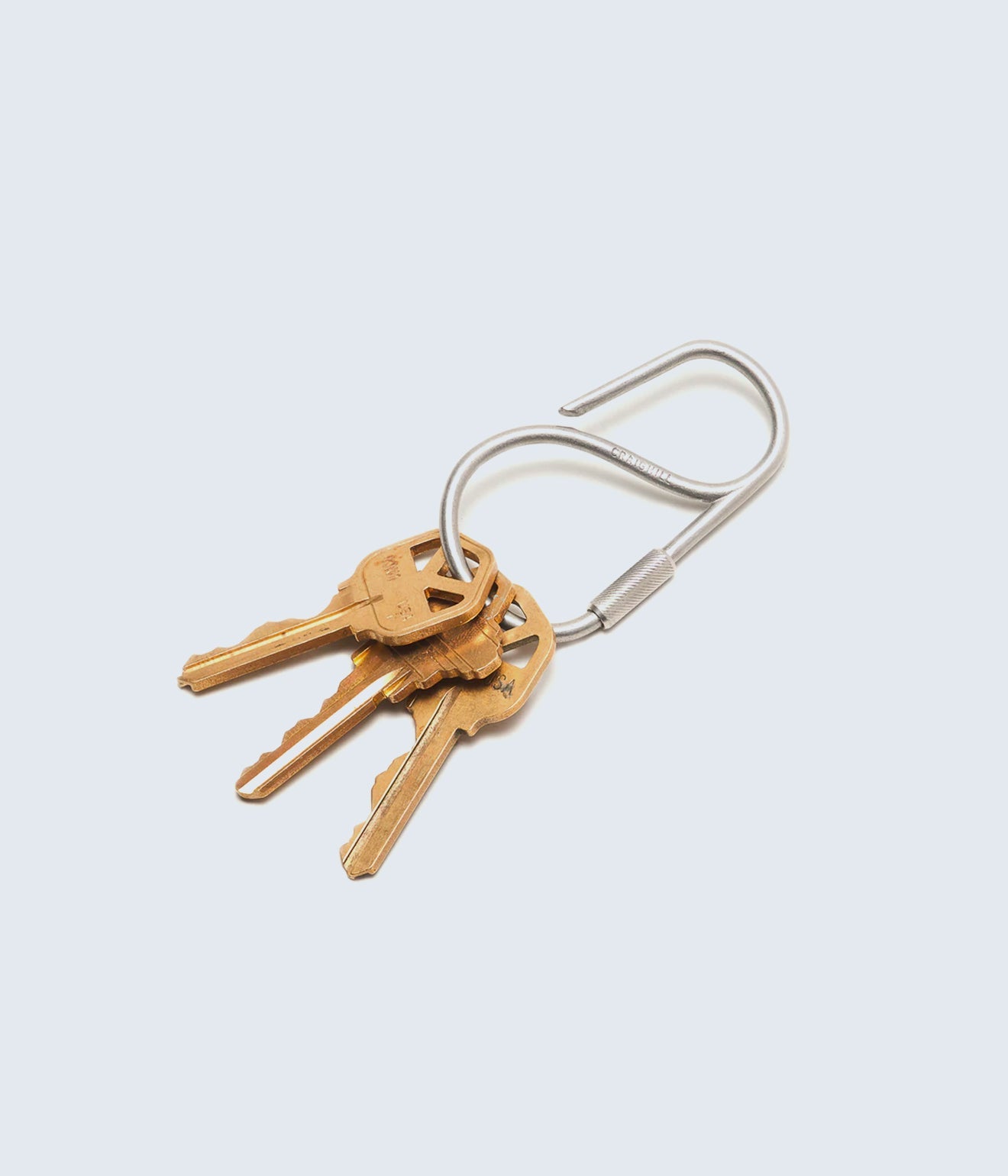 Craghill "Offset Keyring" Stainless Steel - WEAREALLANIMALS