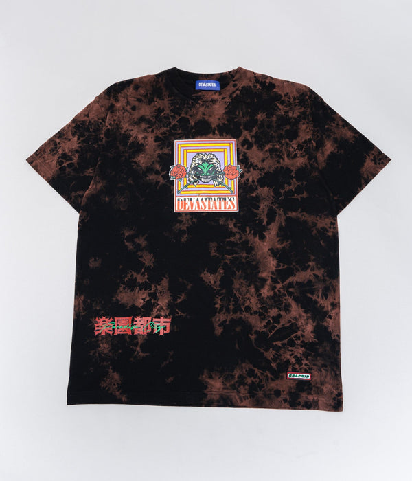 DEVÁ STATES "APPETITE" T-SHIRT BLEACHED BLACK - WEAREALLANIMALS