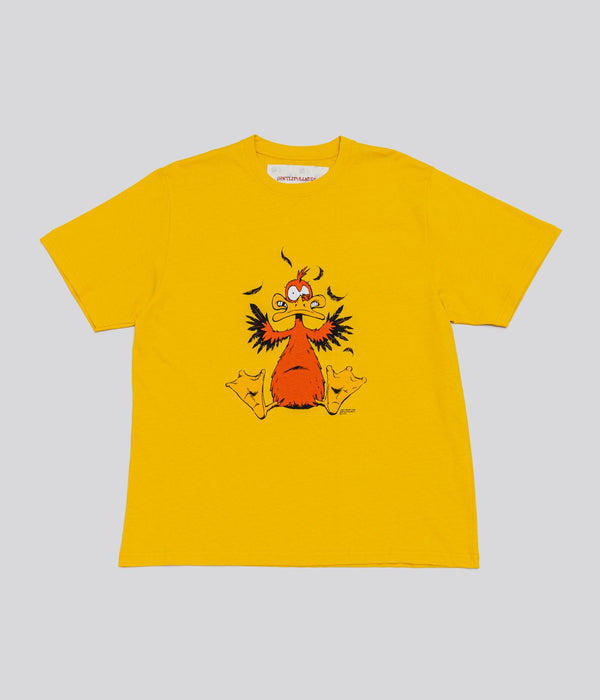 Gentle Fullness "Recycled Cotton SS Tee Duckman" Lemon - WEAREALLANIMALS