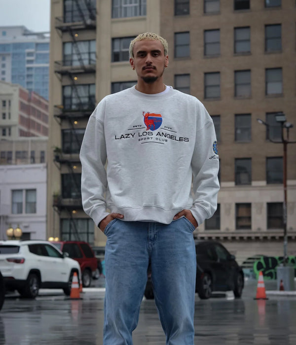 Lazy Los Angeles "Sport Club Crewneck" - WEAREALLANIMALS