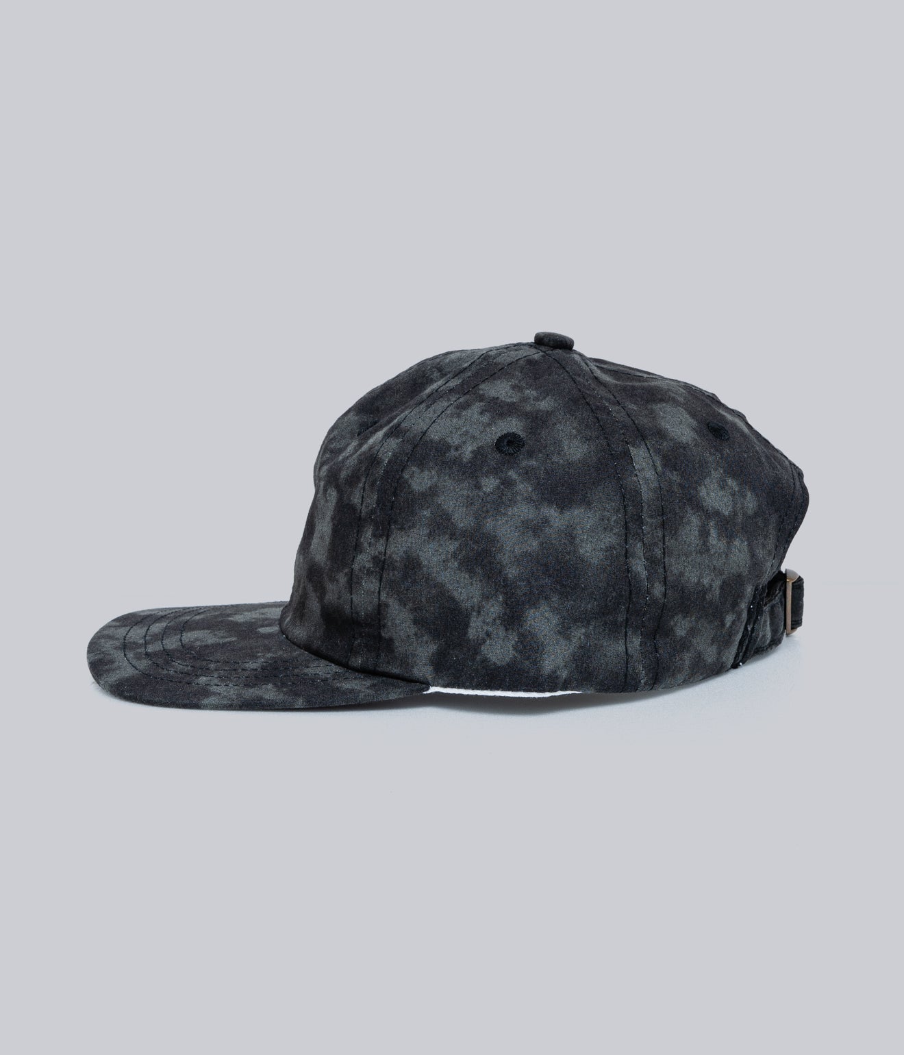 LITE YEAR "Japanese Cotton Twill 6 Panel Cap" Cloudy Washed Black - WEAREALLANIMALS