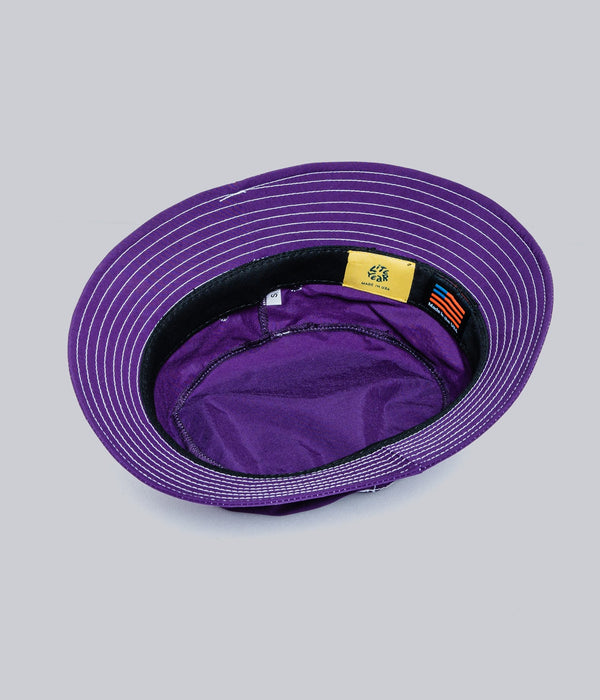 LITE YEAR "Japanese Nylon Taffeta Bucket Hat" Eggplant - WEAREALLANIMALS