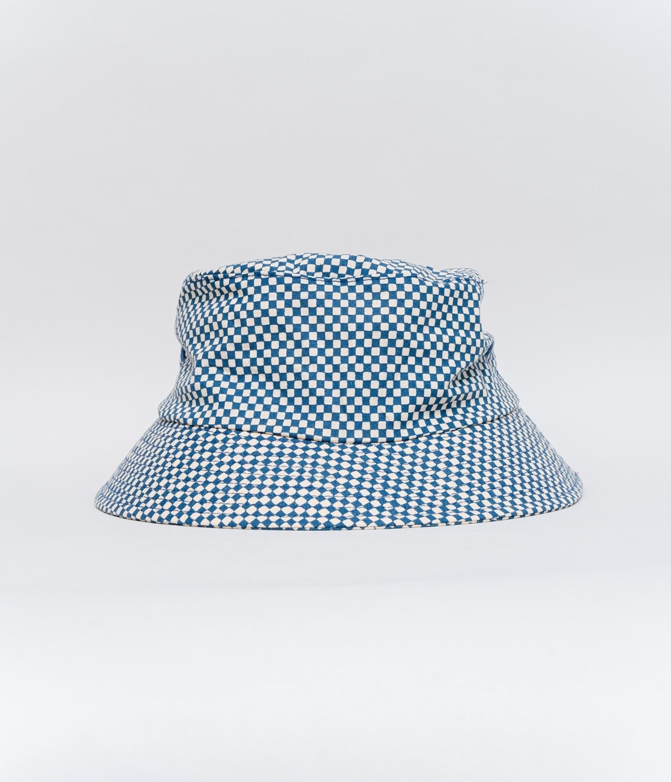 LITE YEAR "Mini Check Bucket Hat" V.Blue - WEAREALLANIMALS