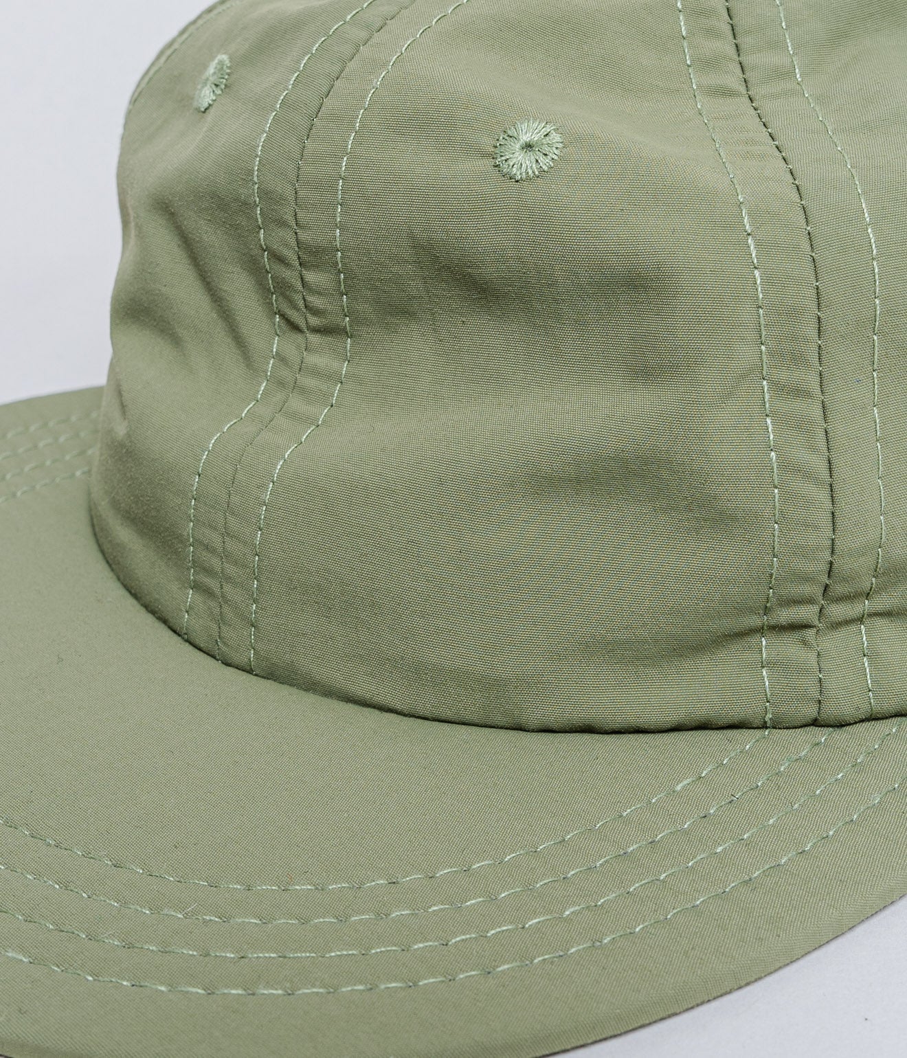 LITE YEAR "Nylon Twill Weather Cloth 6 panel cap" Army Green - WEAREALLANIMALS