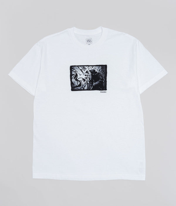 LOOSEJOINTS "MARI HORIUCHI - Phase 2 /// Aerosol Art Innovator S/S T-SHIRT" WHITE - WEAREALLANIMALS