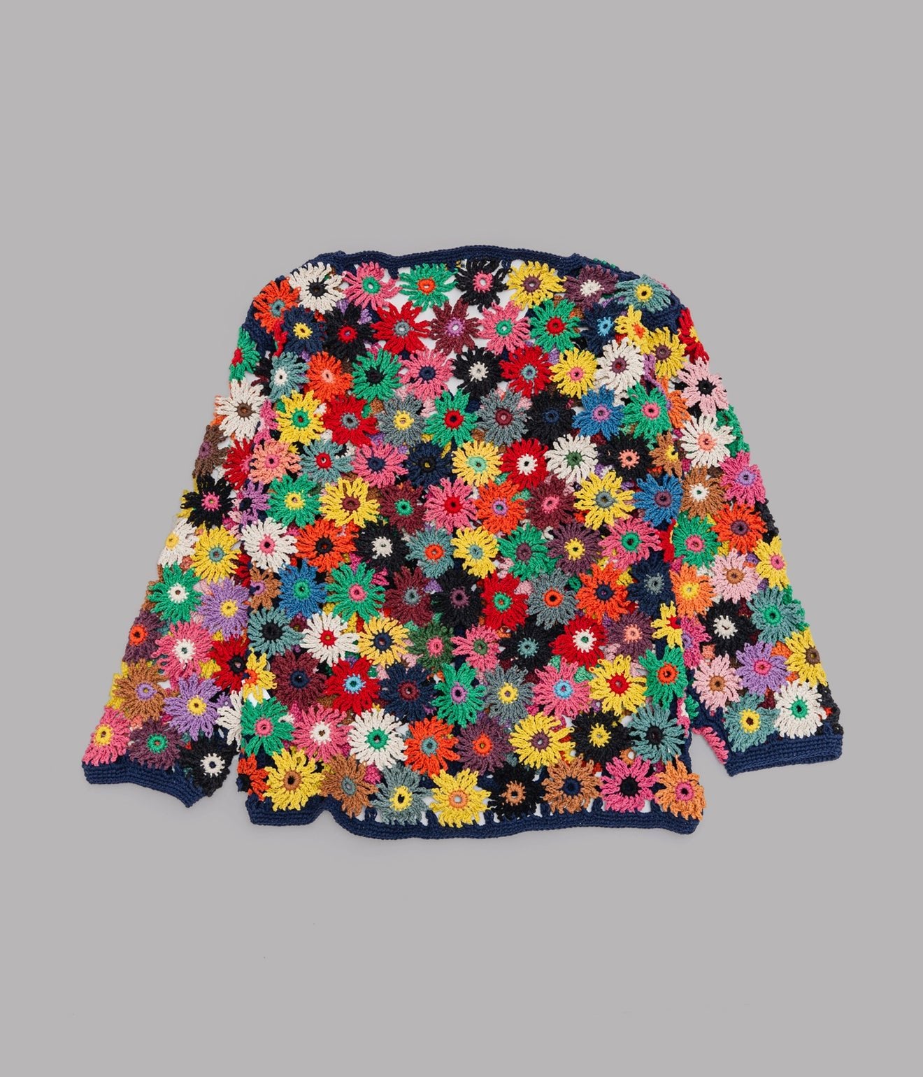 MacMahon Knitting Mills+niche. "Chain Flower Cardigan" Mix - WEAREALLANIMALS