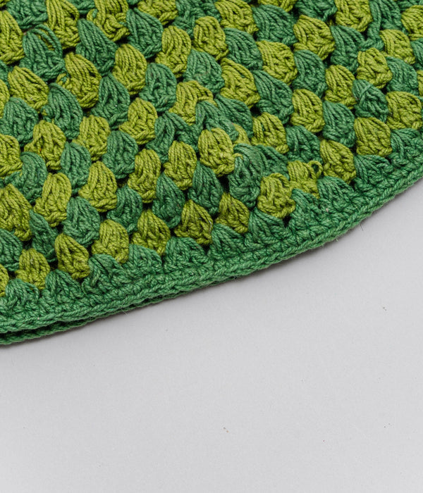 MacMahon Knitting Mills+niche. "Deeper Hat - Combi" Green - WEAREALLANIMALS