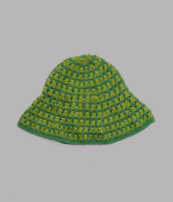 MacMahon Knitting Mills+niche. "Deeper Hat - Combi" Green - WEAREALLANIMALS