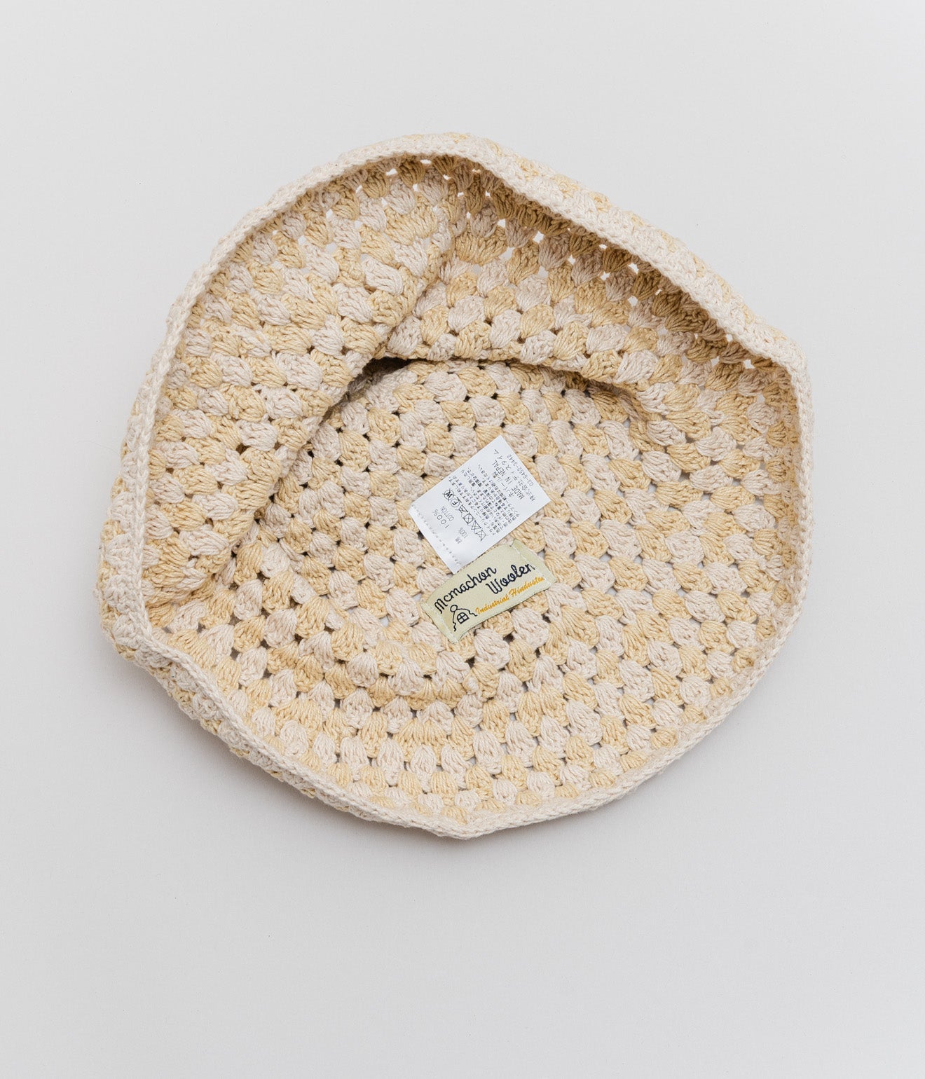 MacMahon Knitting Mills+niche. "Deeper Hat - Combi" Natural - WEAREALLANIMALS
