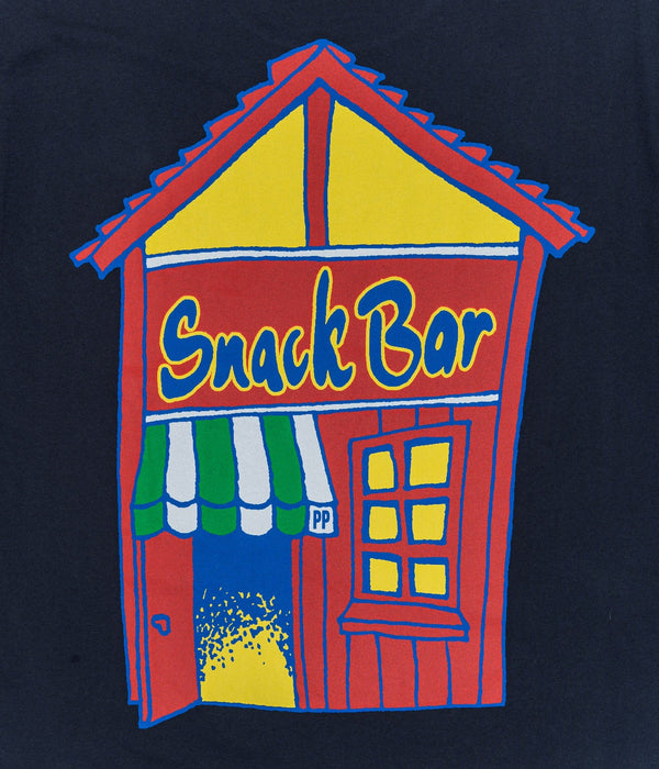 Public Possession "SNACK BAR" T-Shirt Navy Blue - WEAREALLANIMALS