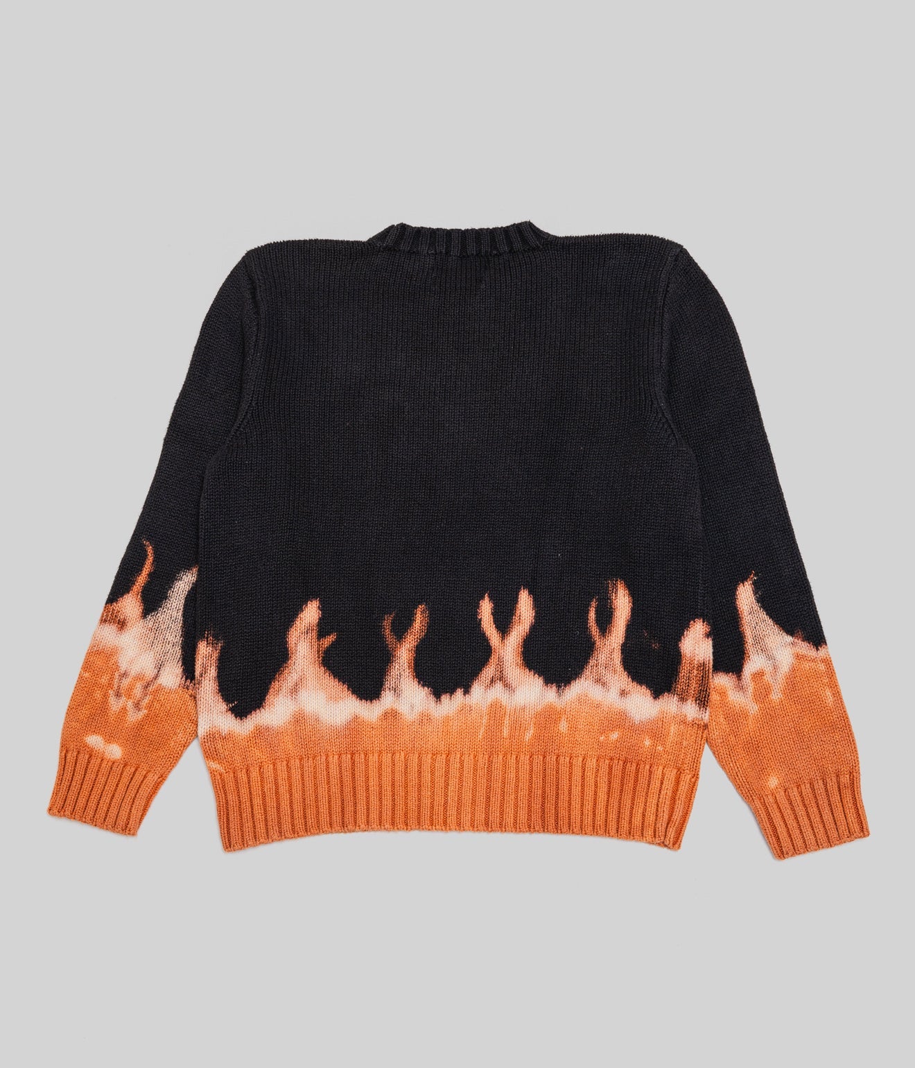 r "Tie-dye cotton sweater fire pattern" Black 3 - WEAREALLANIMALS