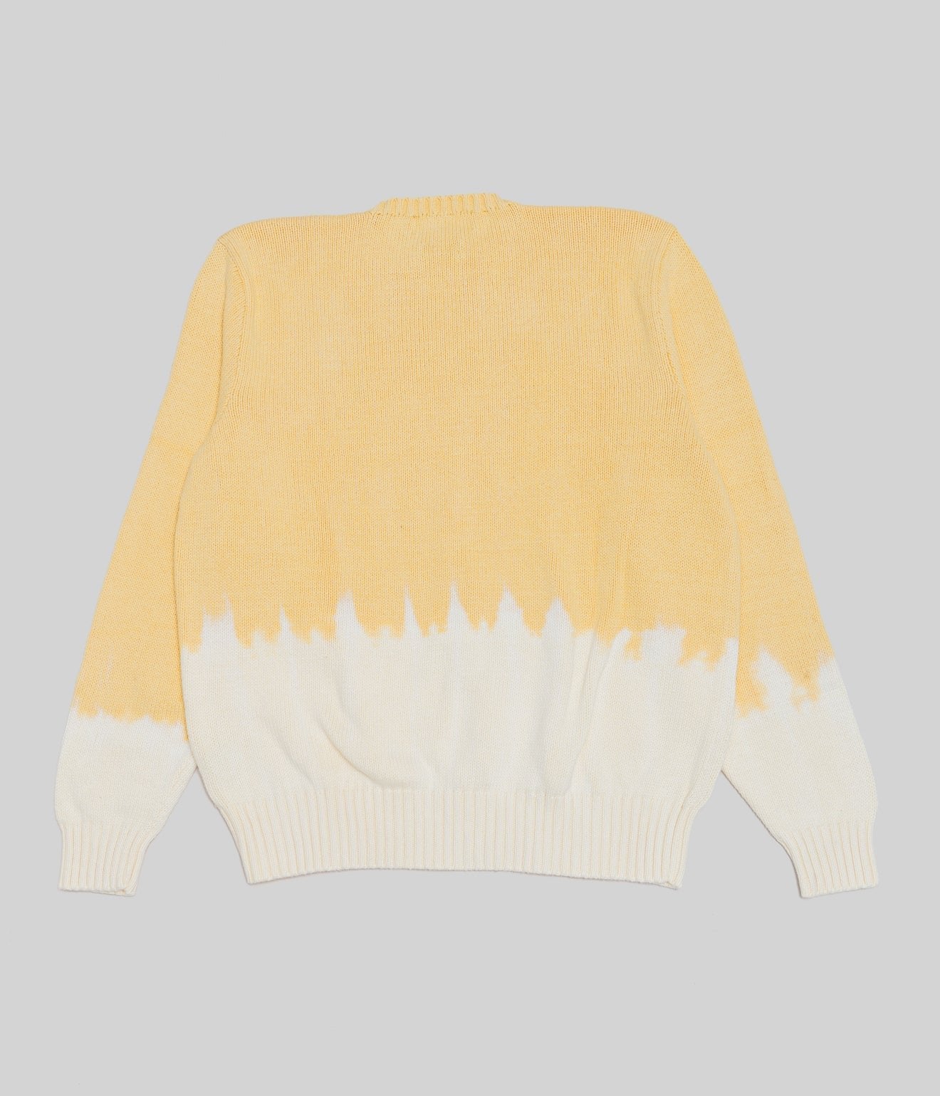 r "Tie-dye cotton sweater fire pattern" Yellow 1 - WEAREALLANIMALS