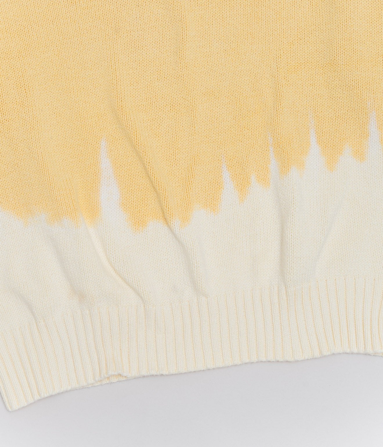 r "Tie-dye cotton sweater fire pattern" Yellow 1 - WEAREALLANIMALS