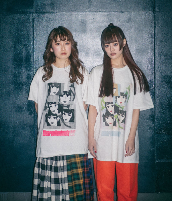 RAY × WEAREALLANIMALS × Momoko Nakamura "Bud" T-shirt black Print - WEAREALLANIMALS