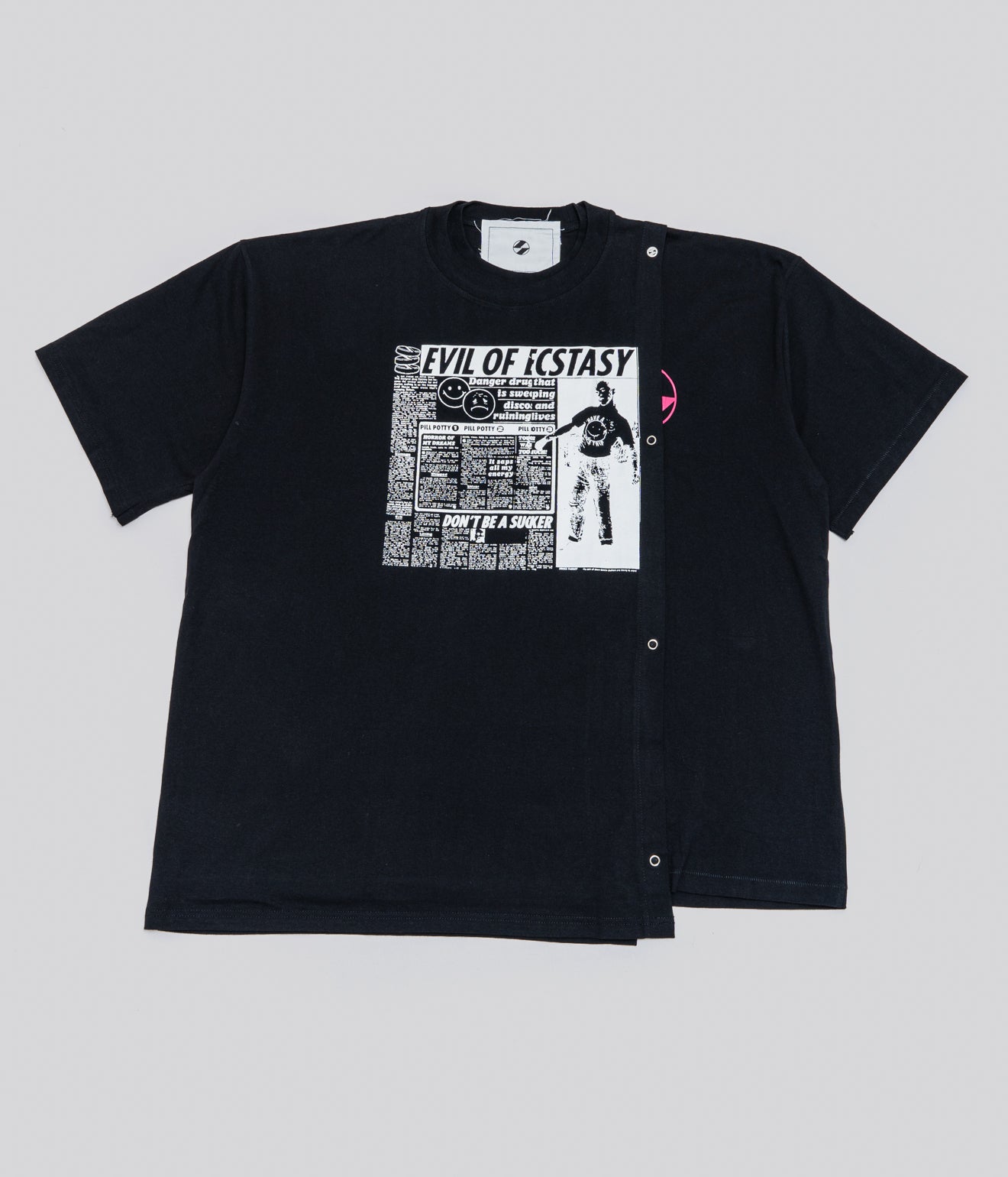 THE SALVAGES "Disco Danger Layer Os T-Shirt" Black - WEAREALLANIMALS