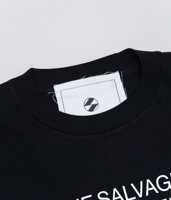 THE SALVAGES "FORM & FUNCTION D-RING OS T-SHIRT" BLACK - WEAREALLANIMALS